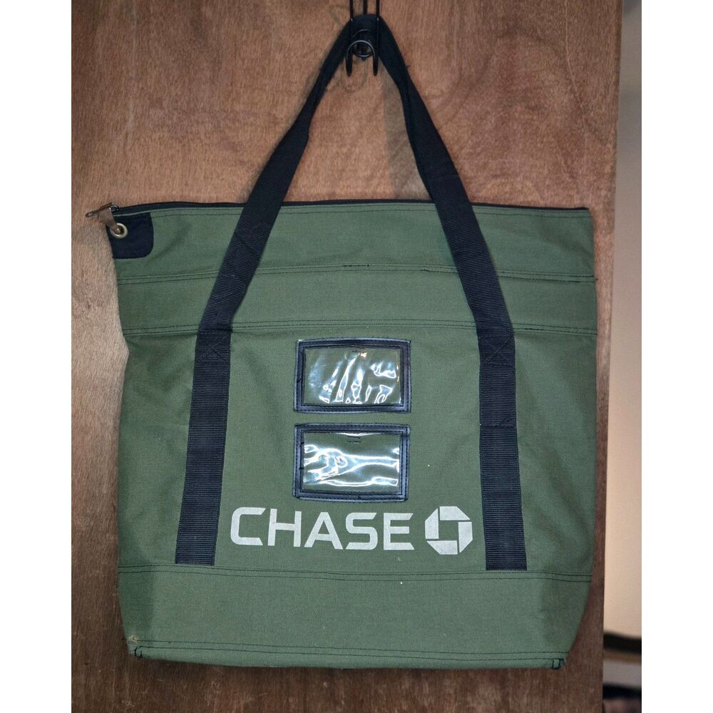 Chase Bank Heavy Duty Canvas Security Courier Tote Bag A. Rifkin Co.